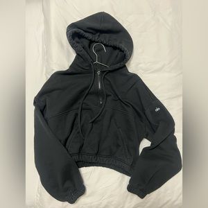 Alo Yoga Half Zip Cropped Hoodie
